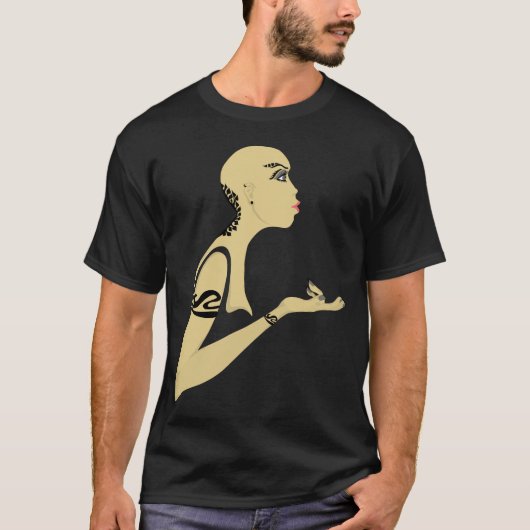 T-shirt chauve-fille (Devant)