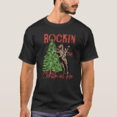 T-shirt Chauve-fille qui vogue autour de l'arbre de Noël O (Devant)