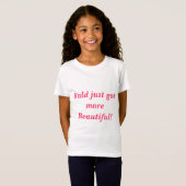 T-Shirt Chauve juste obtenu plus beau !  (Dans le rose) (Devant entier)
