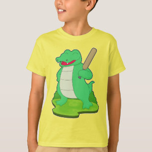 T-shirt Chauve-souris de cricket de crocodile