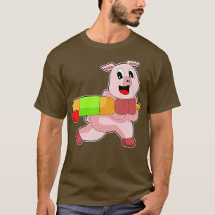 T-shirt Chauve-souris de cricket de porc