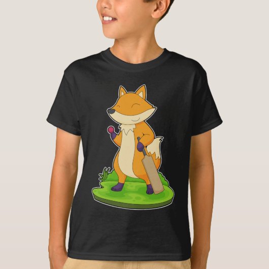 T-shirt Chauve-souris de cricket Fox (Devant)