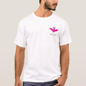 T-shirt Chauve-souris rose personnalisée Goth mignon Nom (Devant)