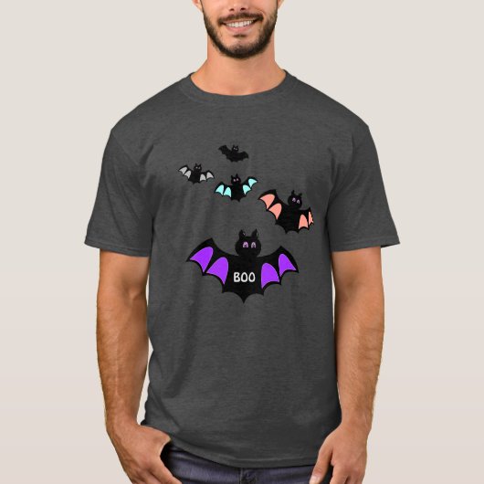 T-shirt Chauve-souris tendance d'Halloween (Devant)