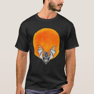 T-shirt Chauve-souris vampire avec la magie de la pleine l