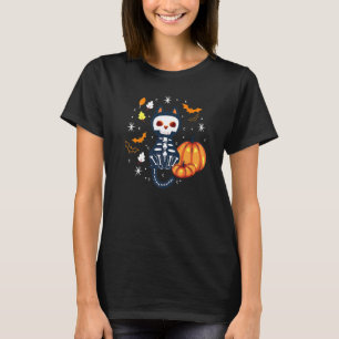 T-shirt Chauve-souris vampire squelette chat citrouille Ha
