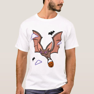T-shirt Chauve-souris volante Halloween mignonne