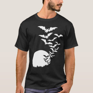 T-shirt Chauves-souris au clair de lune T Chemise