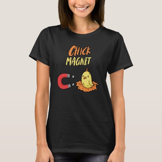 T-shirt Chcit Aimant Poulets de poulet (Devant)