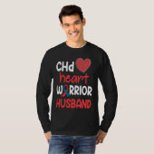 T-shirt CHD Heart Disease Warrior Proud Husband Awareness (Devant entier)