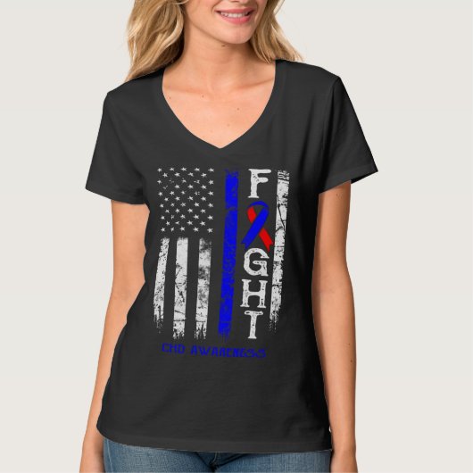 T-shirt CHD Warrior US Flag (Devant)