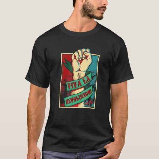T-shirt Che Guevara révolutionnaire Viva La révolution (Devant)