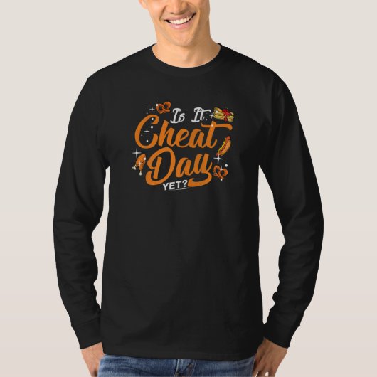 T-shirt Cheat Day Diet Food Workout Quotes Fitness Gym 1 (Devant)