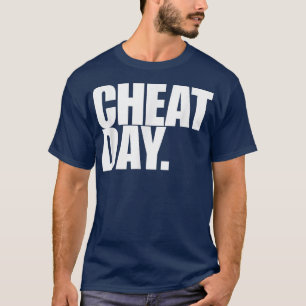 T-shirt Cheat Day Shirt Gym Travail Out, Poids Lifter Fête