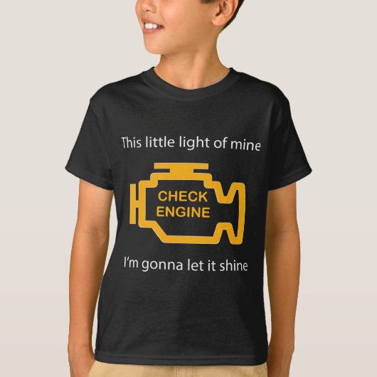 T-shirt Check Engine Light (Devant)
