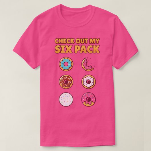 T-shirt Check out my si pack Foodie Donut (Design devant)
