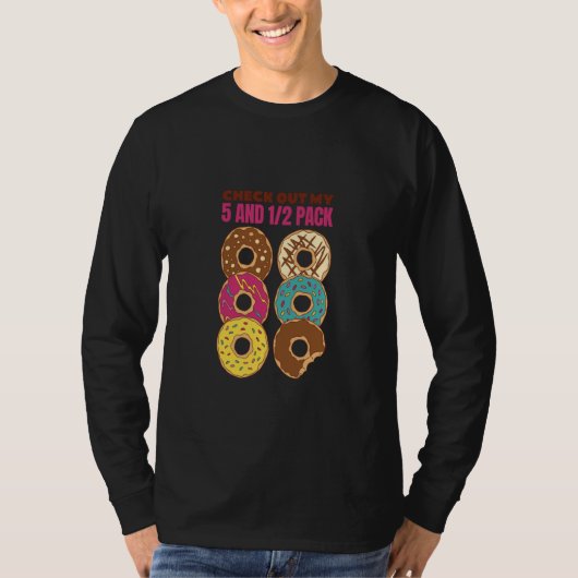 T-shirt Check Out My Six Pack Donut 1 (Devant)