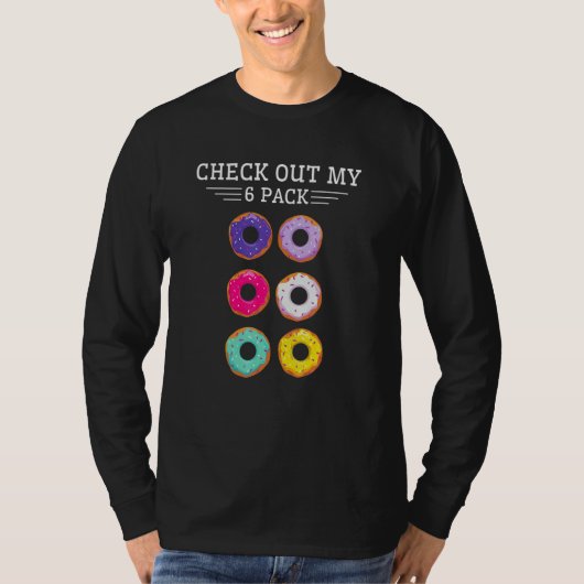 T-shirt Check Out My Six Pack Donut  Baking Baker Sweets K (Devant)