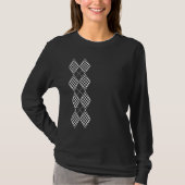 T-shirt Checkered Argyle Vertical Cool Surf and Skateboard (Devant)