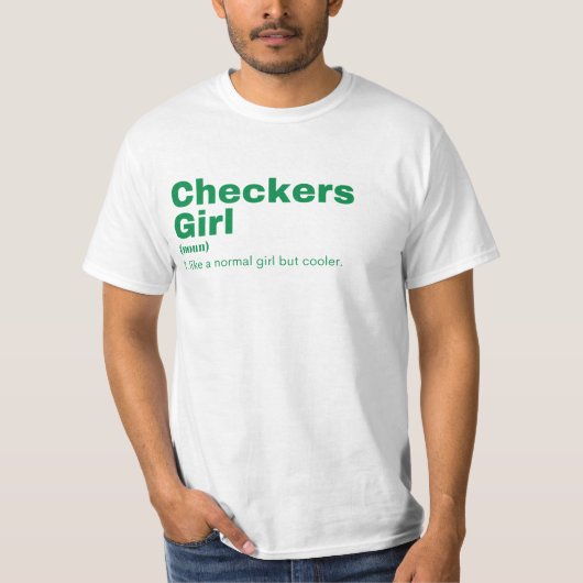 T-shirt Checkers Girl - Checkers (Devant)