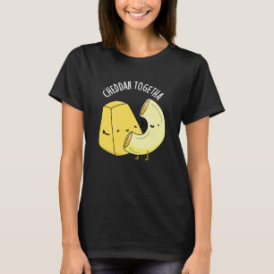 T-shirt Cheddar Ensemble Blague Nourriture Drôle Fond Somb