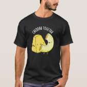 T-shirt Cheddar Ensemble Funny Food Pun Dark BG (Devant)