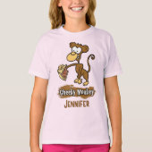 T-shirt Cheeky Monkey Design a Monkey Enjoyeux gâteau (Devant)