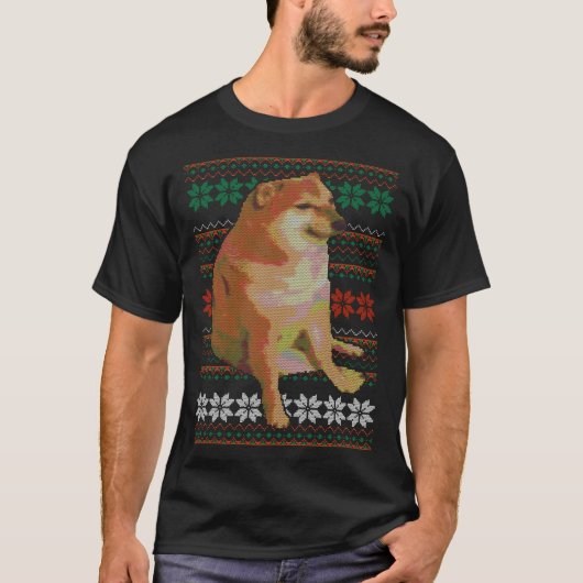 T-shirt Cheems Vilain Sweater Doge Design de mème (Devant)