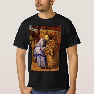 T-shirt Cheep Shearers (après Millet) par Vincent van Gogh