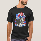 T-shirt Cheepadoodle oncle patriotique Sam 4 juillet Ameri (Devant)