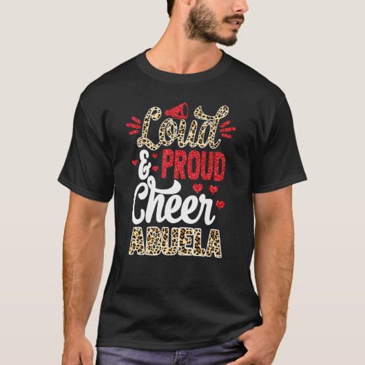 T-shirt Cheer Abuela Plus Grand Empreinte de léopard De Ve (Devant)