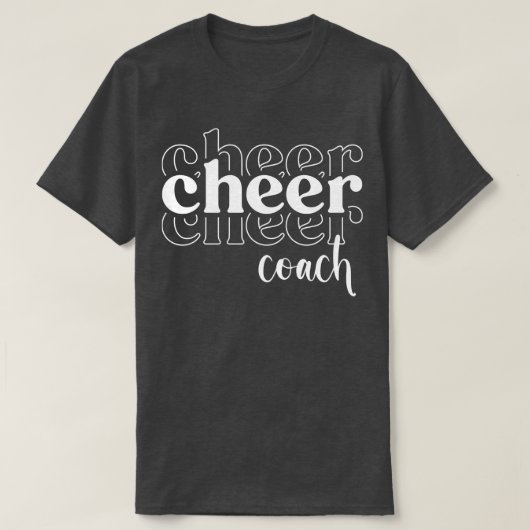 T-shirt Cheer Coach Cheerled Pom-pom girl (Design devant)
