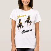T-shirt Cheer/Dance (Camo Jaune) (Devant)
