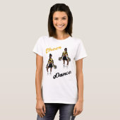 T-shirt Cheer/Dance (Camo Jaune) (Devant entier)