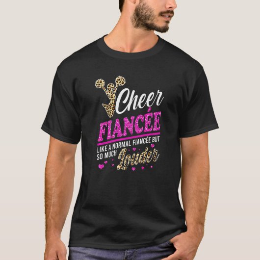 T-shirt Cheer Fiancée Plus Grand Empreinte de léopard Vent (Devant)