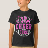T-shirt Cheer For The Breast Cancer Awareness Cheerleader (Devant)