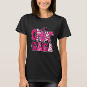 T-shirt Cheer Gaga Biggest Fan Leopard Print And Pom Pom (Devant)