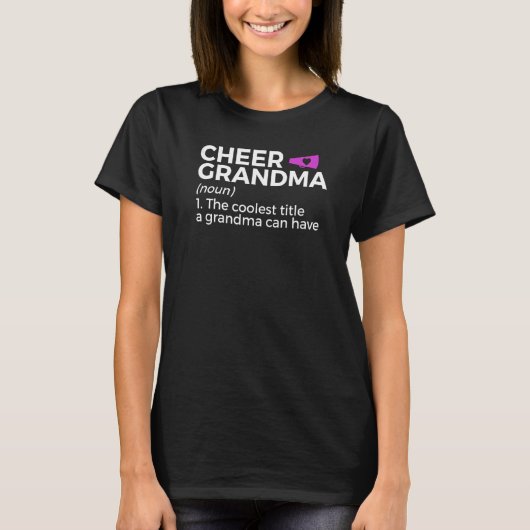 T-shirt Cheer Grandma Definition Cheerleading  2 (Devant)