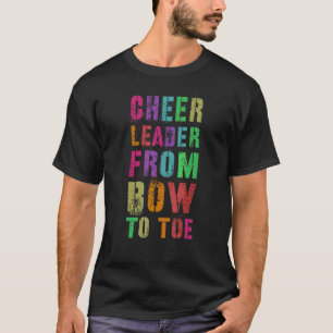 T-shirt Cheer Leader De Bow À Toe Cheerleader Équipe Che