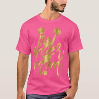 T-shirt Cheer maman Cheerleading jaune foncé