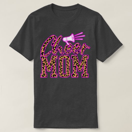 T-shirt Cheer Maman Leopard Cheer Maman Leopard (Design devant)