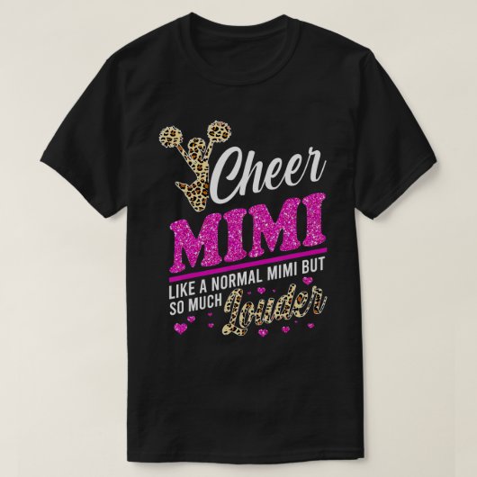 T-shirt Cheer Mimi Plus Grand Empreinte de léopard Ventila (Design devant)