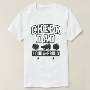 T-shirt Cheer Papa Chemise Loud et Fière Cheerleader