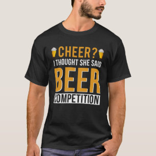 T-shirt Cheer Papa Pom-pom girl Je Pensais Qu'Elle A Dit B