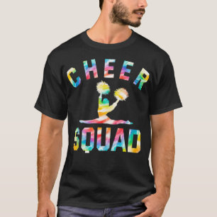 T-shirt Cheer Squad Tie Dye Pom-pom girl Cheerled Cadeau