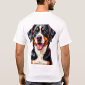 T-shirt Cheerful Entlebucher Mountain Dog (Dos)