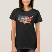 T-shirt Cheerful Happy Independence Day Artwork  Happy 4th (Devant)