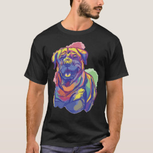 T-shirt Cheerful Rottweiler race de chien