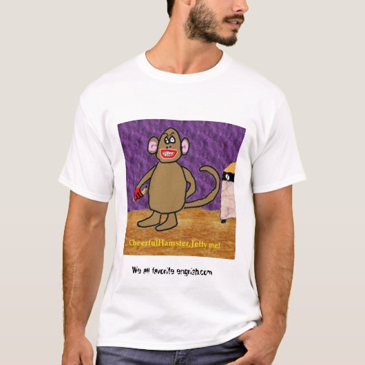 T-shirt CheerfulHamster, jetée je ! (Devant)