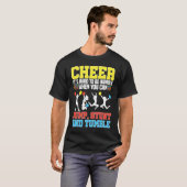 T-shirt Cheerleader Cheerleading  Cheer It´s hard to be Hu (Devant entier)